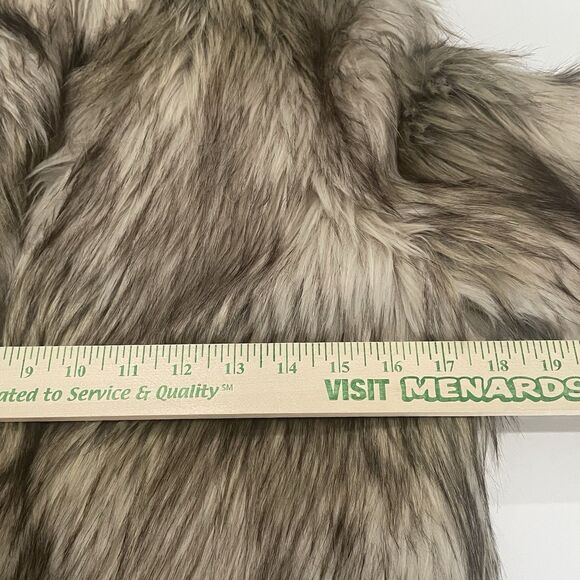 Faux Fur Coat Brown Tan Beige Black Fuzzy Furry Fashion Nova Sz S Jacket Luxury - Picture 12 of 14